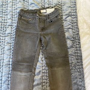 Allsaints moto jeans size 27. Grey.
